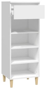 vidaXL Παπουτσοθήκη Λευκή 40 x 36 x 105 εκ. από Επεξεργασμένο Ξύλο