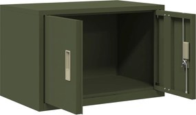 vidaXL Ντουλάπι αποθήκευσης Ελιά Πράσινη 60 x 40 x 40 εκ. Ατσάλι