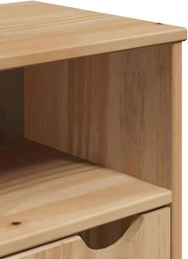 vidaXL Ντουλάπι Μπάνιου OTTA 35x30x90 εκ. Μασίφ Ξύλο Πεύκου