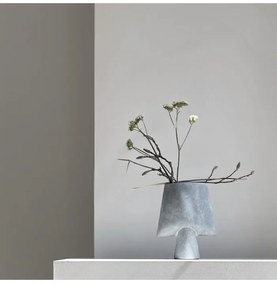 Βάζο, Sphere Square Mini Light Γκρι Κεραμικό, 25x9x21cm, 101 COPENHAGEN