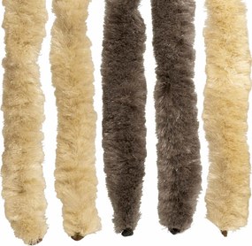 vidaXL Κουρτίνα εντόμων Chenille Σκούρο καφέ και μπεζ 100 x 200 cm