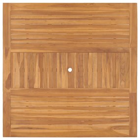 vidaXL Τραπέζι Κήπου 150 x 150 x 76 εκ. από Μασίφ Ξύλο Teak