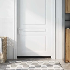 vidaXL Σφραγίδες πόρτας με βούρτσες που προσαρτώνται 2 pcs Ασημί