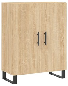 vidaXL Ντουλάπι Sonoma δρυς 69,5 x 34 x 180 εκ. από Επεξεργασμένο Ξύλο