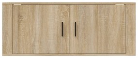 vidaXL Έπιπλο Τηλεόρασης Επιτοίχιο Sonoma Δρυς 100 x 34,5 x40  εκ.