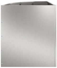 vidaXL Γωνιακό Ροδόδεντρο Ασημί 45 x 45 x 50 εκ Γαλβανισμένος χάλυβας