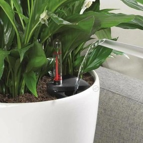 Βάζο Λουλουδιών Lechuza Λευκό πολυπροπυλένιο Στρόγγυλο