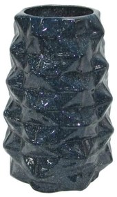 Βάζο Belinda 003-124-103 20x20x28cm Dark Blue Ceramic