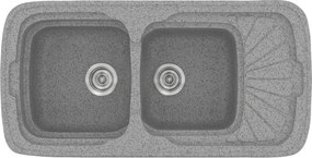 Sanitec Classic 304 (96×51) - Γρανιτένιος νεροχύτης - Granite GREY