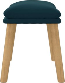 vidaXL Υποπόδιο Μπλε 45x29,5x35 εκ. Βελούδινο