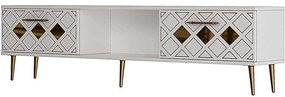 Έπιπλο Τηλεόρασης Dome 475OLV3073 150x29,6x40,6cm White-Gold