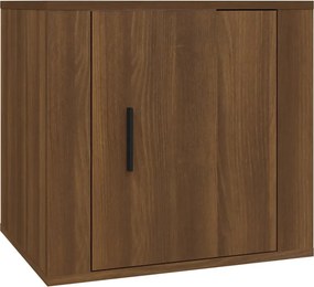 vidaXL Κομοδίνα 2 τεμ. Καφέ Δρυς 50x39x47 εκ.