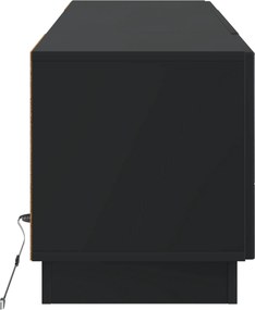 vidaXL Ντουλάπα LED Τηλεόρασης Μαύρο Επεξεργασμένο Ξύλο