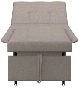 vidaXL Κρεβάτι καναπές Taupe 194 x 67 x 37 εκ ύφασμα