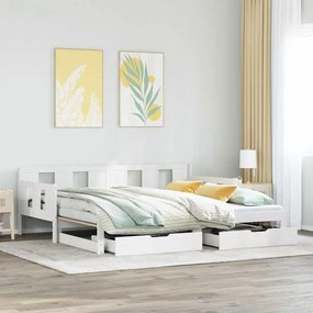 vidaXL Καναπές Κρεβάτι Συρόμενος Χωρίς Στρώμα 90x190 εκ. &amp; Συρτάρια