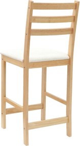 vidaXL Καρέκλες φαγητού 2 pcs Φυσικό 40 x 47,5 x 99,5 εκ
