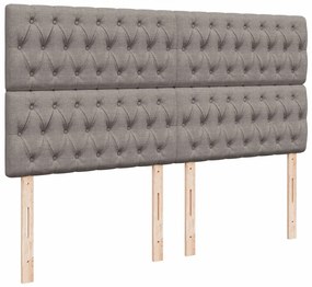 ΚΡΕΒΑΤΙ BOXSPRING ΜΕ ΣΤΡΩΜΑ TAUPE 200X200 ΕΚ. ΥΦΑΣΜΑΤΙΝΟ 3293698