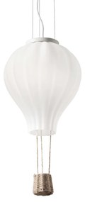 Φωτιστικό Κρεμαστό Αερόστατο 1xΕ27 Ø 300 x H min 900 / max 2650 mm Μέταλλο-Ύφασμα-Σχοινί Ideal Lux Dream Big SP1 D30 179858