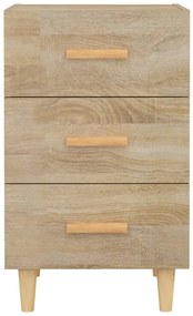 vidaXL Κομοδίνο Sonoma Δρυς 40 x 40 x 66 εκ. από Επεξεργασμένο Ξύλο