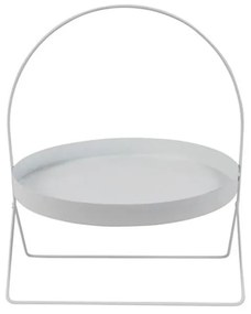 Δίσκος Στρογγυλός Σε Stant 013.819256 Φ30x36cm White Metal