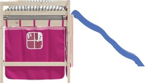 vidaXL Κουρτίνες για Κουκέτα Ροζ από Πολυεστέρα