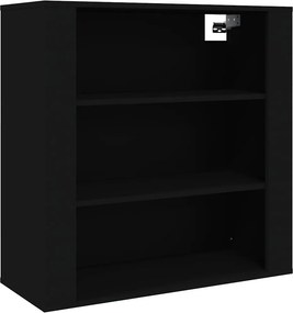 vidaXL Ντουλάπι Τοίχου Μαύρο 80x33x80 εκ. Επεξεργασμένο Ξύλο