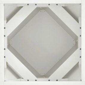 vidaXL Γλάστρα 2 pcs Λευκό 40 x 40 x 40 cm Ατσάλι