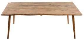Artekko Τραπεζάκι σαλονιού Ξύλινο σε φυσική απόχρωση με στρογγυλό πόδι (120x60x46)cm - Ξύλο - 720-2105-LAP