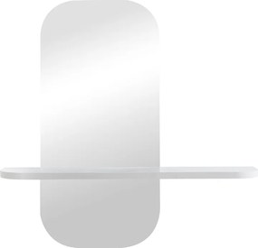 Καθρέπτης Lunaria pakoworld λευκό MDF 60x11.5x60εκ