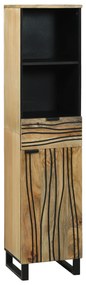 vidaXL Ντουλάπα Μπάνιου 38x33.5x160 εκ. από μασίφ ξύλο Μάνγκο