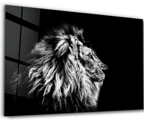 Πίνακας Γυάλινος 672BRS3278 110x70cm Black-White Wallity Horizontal Glass