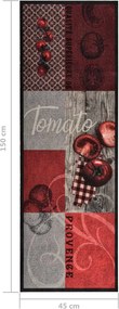 vidaXL Πατάκι Κουζίνας Σχέδιο Tomato Πλενόμενο 45 x 150 εκ.
