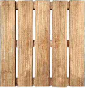 vidaXL Πλάκα Κατασκευής 6 τεμ. Καφέ 50 x 50 cm Πεύκο Καφέ Εγχύσεως
