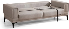 3-Seat Sofa-Bed Horizon - Ecru Ecru