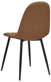 Καρέκλες Τραπεζαρίας 4 τεμ. Σκ. Καφέ 45x53,5x83 εκ. Συνθ. Δέρμα - Καφέ