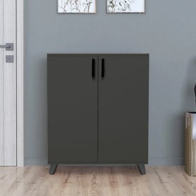 Ντουλάπι Lilly παπουτσοθήκη ανθρακί 72x32x88εκ