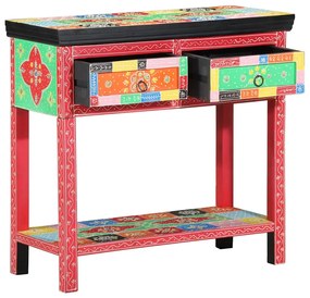 Τραπέζι κονσόλας με συρτάρι Πολύχρωμο 80 x 35 x 76 εκ