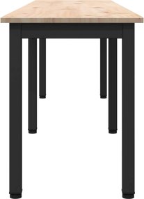 vidaXL παγκάκι Φυσικό 160 x 35 x 45 cm Στερεά ξυλεία πεύκου