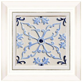 Κάδρο Folk Tiles IV FA13251 50x50cm Light Blue MindTheGap Τετράγωνοι Wood