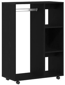 vidaXL Ντουλάπα Μαύρη Δρυς 80x40x110 εκ. από Τεχνητό Ξύλο