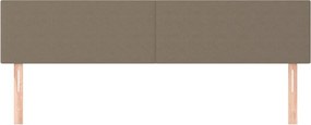 vidaXL Κεφαλάρια Ύφασμα 180x5x78/88 εκ. Taupe