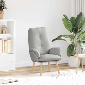 vidaXL Πολυθρόνα Χαλάρωσης Συννεφένια Γκρι Υφασμάτινη
