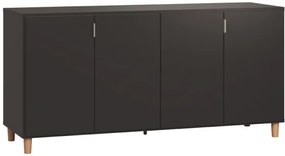 Μπουφές Simple-Μαύρο - 160.00Χ45.00Χ77.50cm