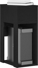 vidaXL Πύργος υπολογιστή με συρτάρι Μαύρο 30x44x74 cm