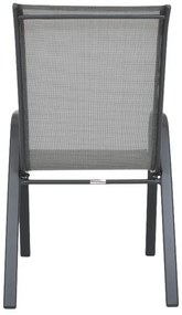 Καρέκλα FL5001 Fylliana Textlene Μαύρο - Καφέ 55x72x92 εκ. 55x72x92 εκ.