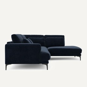 Γωνιακός καναπές δεξιός από βελούδινο chenille, Marsile