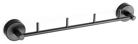 Άγκιστρο Μπάνιου Moderno 220455 Τριπλό Black Mat Karag Stainless Steel