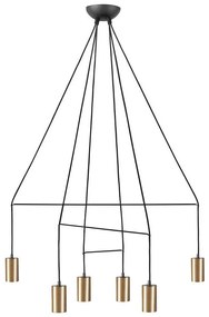 Φωτιστικό Οροφής Imbria 7956 6x10W GU10 Solid Brass Nowodvorski Metal