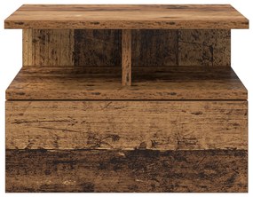 vidaXL Κομοδίνο που επιπλέει Παλαιό Ξύλο 40x31x27 εκ.