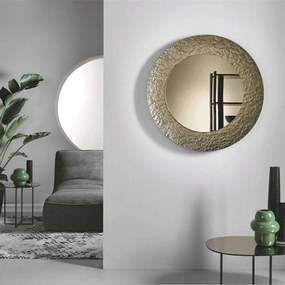 Καθρέπτης Nidra Φ90cm Bronze Capodarte Glass